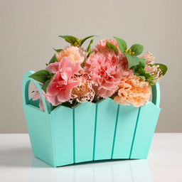 Подарочный ящик «Мария», 25.5×16.5×17.5 см, МДФ, цвет мятный