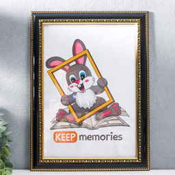 Фоторамка для фото 21×30 см Keep memories, Interior Office, пластик, чёрный