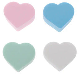 FARRES /FP-014/ Спонжик латексный для макияжа "Сердце". (12)