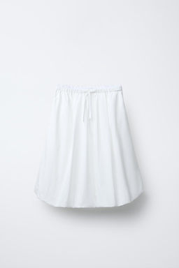 LACE MIDI BALLOON SKIRT