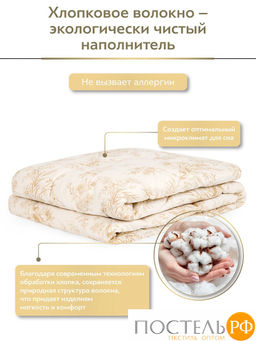 CLASSIC by T ХЛОПОК-натурэль Одеяло 175х200,1пр,см.хлопок/хлопок.вол./полиэф.  фото 7