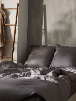 Простыня 2 спальная SL Home Tencel, 235240 см, серая, тенсель - Sima-land home фото 4