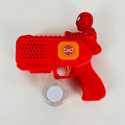 Мыльные пузыри пистолет с супергероем Человек-паук (свет) (арт. 103B)