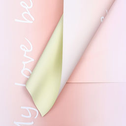 Цена за 20 шт. Пленка для цветов матовая, Переход, 58х58см