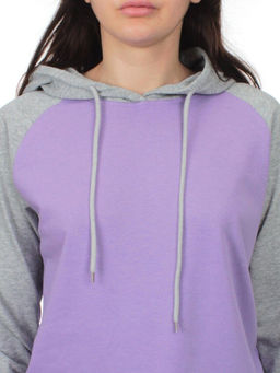 NOE103 VIOLET/GRAY Костюм спортивный женский (хлопок 90%, полиэстер 10%) - Fashion фото 4