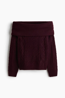 Jersey off-the-shoulder