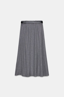 MIDI PLEATED SKIRT WITH BELT - Zara фото 9