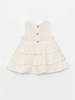 Bisiklet Yaka Kendinden Desenli K?z Bebek Elbise - Waikiki фото 2