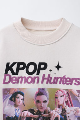 KPOP DEMON HUNTERS NETFLIX  PRINTED SWEATSHIRT - Zara фото 9