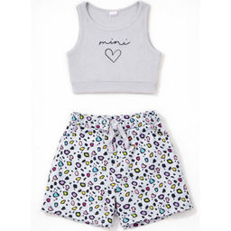 Комплект топ лапша, шорты кулирка 7626900109