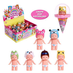 Пупс Малыш-мороженка в шапочке, МИКС