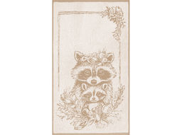 6с103.512ж2 Семейка енотов (лён3) Полотенце махровое 50х90см