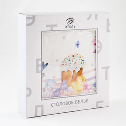 Скатерть Этель Spring easter d=214см +/-3см, 100% хлопок, саржа 190 гр/м2  фото 25