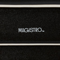 Блюдо Magistro Pietra lunare для подачи, 25×12 см, фарфор, цвет чёрный