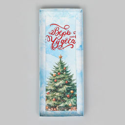 Цена за 3 шт. Коробка с прозрачной крышкой под рулет новогодняя «Верь в Чудеса», 30×12×12