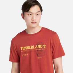Мужская футболка Timberland T-Shirt Graphic оранжевая фото 2