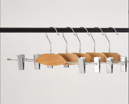 Вешалка для одежды деревянная с прищепками 36V 10 шт - Магазин вешалок фото 2