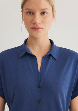 Lux Touch TENCEL TM Mavi Modal Gomlek  фото 6