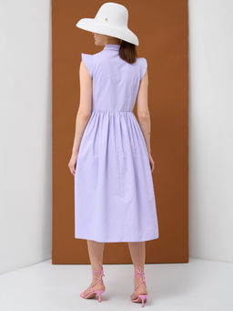 Платье хлопок OD-796-3 сиреневое OD-796-3