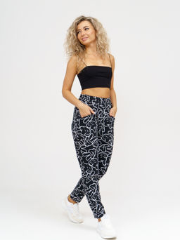 953 Брюки "Черный/микки"