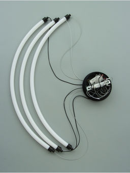 Светильник потолочный BayerLux «Крайс», 3хLED, 54 Вт, 3000К, чёрный, 70×70×34-184 см