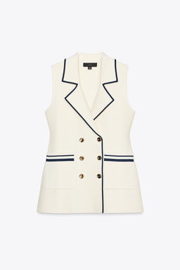 TRIM KNIT WAISTCOAT - Zara фото 7