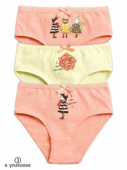 GULC3256(3шт. в упаковке) трусы для девочек