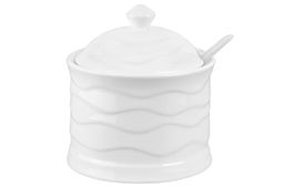 Сахарница 270 мл 9*9*10 см Айсберг волны + ложка