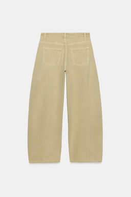 JEANS ZW COLLECTION BALLOON TIRO MEDIO / Amarillo - Zara фото 6