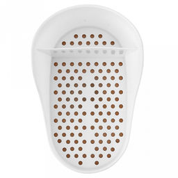 Подставка для губок, моющего средства, тряпок пластмассовая 12х18х10см, Латте (Россия)