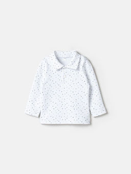 Рубашка с воротником поло Звездочки 0+