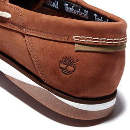 Мокасины Timberland TFO 2 Eye Classic Boat Atlantis Break красные  фото 6