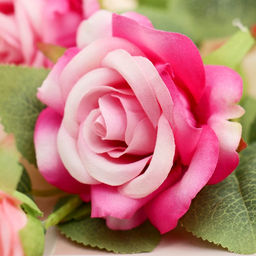 Цветы искусственные «Роза Вестерленд», d=6 см, h=60 см, ярко-розовые