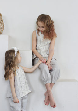 Л 21-7 бриджи для девочки "ELF" натуральный