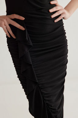 Murdum Vucuda Oturan Cut Out/Pencere Detayl? Tul Abiye Gece Mezuniyet Elbisesi TPRSS25EL00004 - Trendyolmilla фото 9