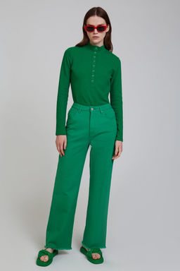 Ярко-синие джинсы с бахромой - Incity фото 6