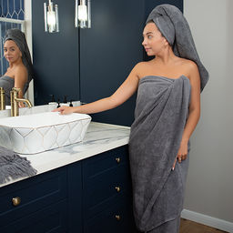 Набор махровых полотенец GINZA 2 шт. (50х90 - 1 шт., 70х140 - 1шт.), 100% хлопок, 450 гр./кв.м., Кэмел - Традиция фото 77