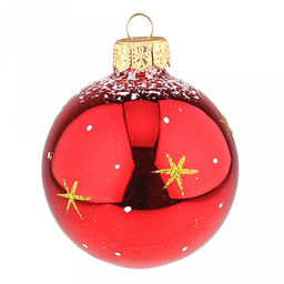 Елочная игрушка шар стеклянная Новый год, ручная художественная роспись, подарочная упаковка, набор 3шт, цвета микс, Символ 2026 года (Россия) - Домашняя мода фото 5