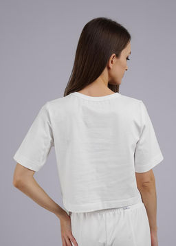 CLE LF24-1099/1 Футболка жен.укор. Теннис молочный - Clever wear фото 2