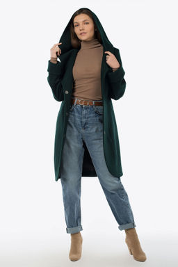 01-07658 Пальто женское демисезонное(пояс) - El podio фото 3