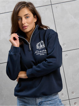 Свитшот "Молния" Синий Женский