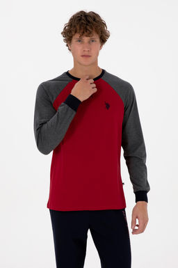Erkek Bordo Pijama Tak_m_ Sepette S_rpriz _ndirim - U.s. polo assn фото 3