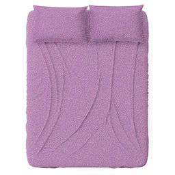 Простыня на резинке Евро Макси "Сияние" фиолетовый 180х200см, свесы 27см, поплин 115г/м2, хлопок 100%, упаковка "классическая" ПВХ 28х41см, "Домашняя мода" (Россия)