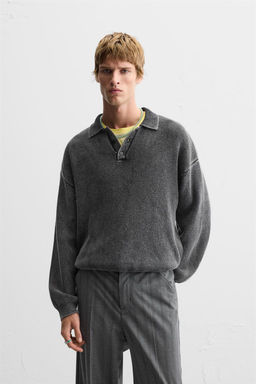 GARMENT-DYED POLO SHIRT - Zara фото 2