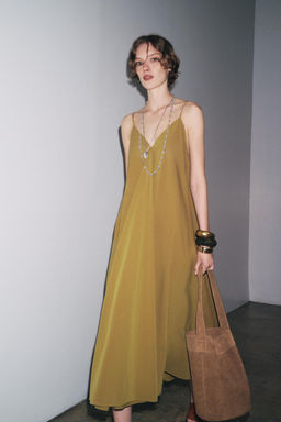 ZW COLLECTION STRAPPY MIDI DRESS - Zara фото 10