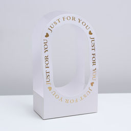 Коробка-переноска для цветов Для тебя 22 12 38 см, белая - Simaland фото 2