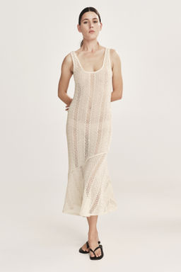 Vestido midi efecto crochet - H&m фото 2