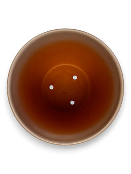 Набор горшков цветочный поддоном 4 шт 0,6 / 1,4 / 2,5 / 5 л керамика капучино Туман