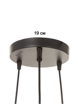 Светильник BayerLux ЭКО «Лот» 3×40 Вт Е27 черный/коричневый 42×42×12(+100)см