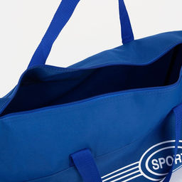 Сумка спортивная на молнии, длинный ремень, цвет синий - Simaland фото 4